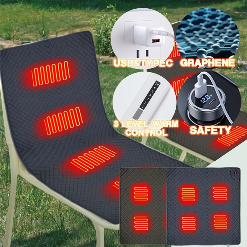 Winter Warm USB Electric Heating Pad Car Office Chair Heating Pads