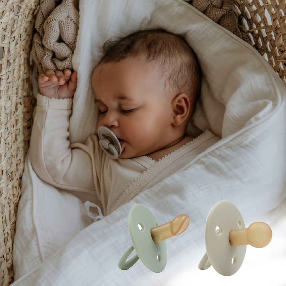 2 Pack Baby Pacifiers with Nano Silver Nipples