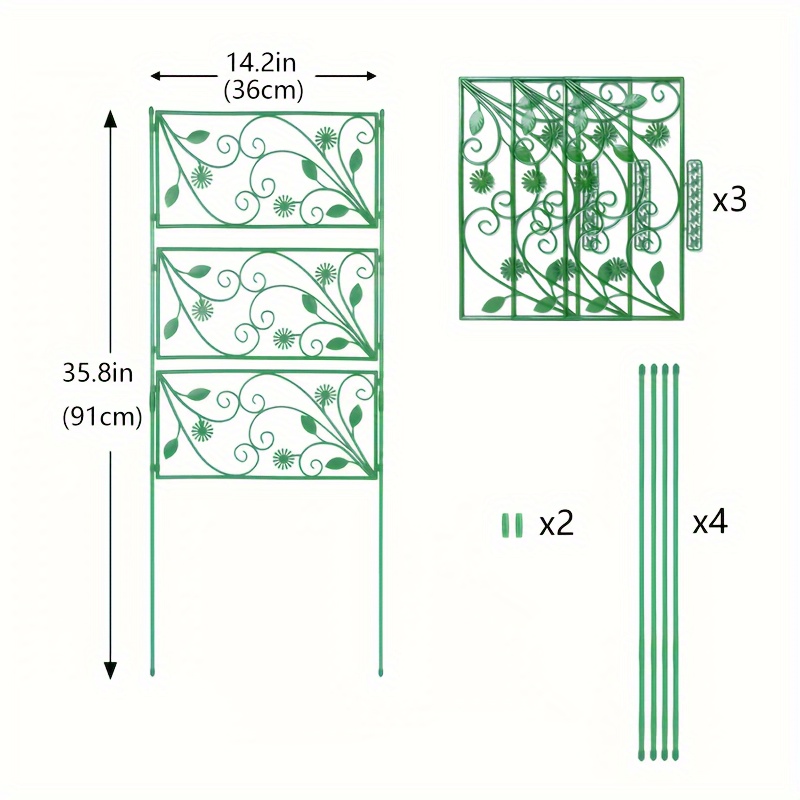 1pc Traliccio Giardino Piante Rampicanti 'aperto Supporto - Temu Italy