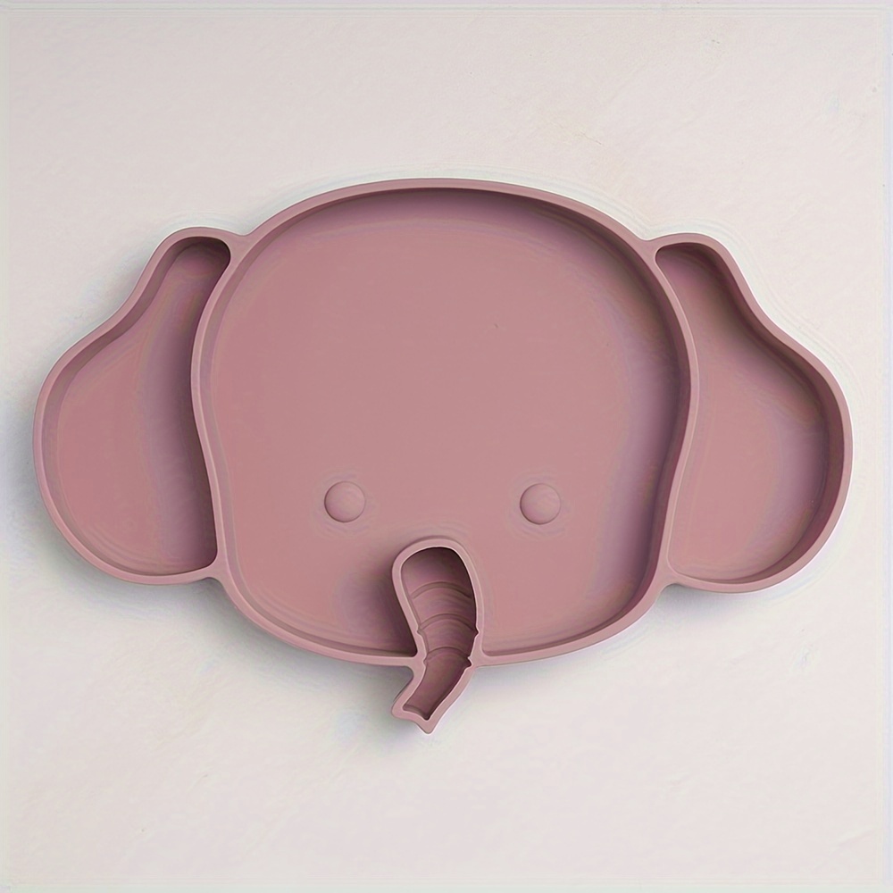Platos de silicona para bebés - Elefante | La Rebozería