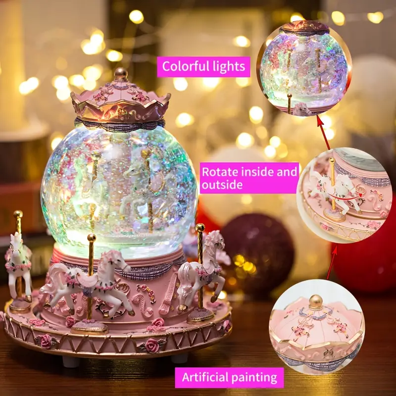 Crystal Ball Merry-go-round Music Box - Perfect Birthday Gift For Music ...