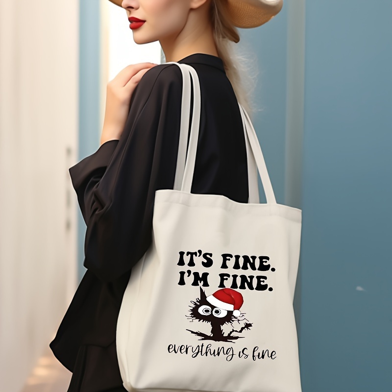 Designer Bag for Christmas -Gifts for Women- All over printed canvas tote