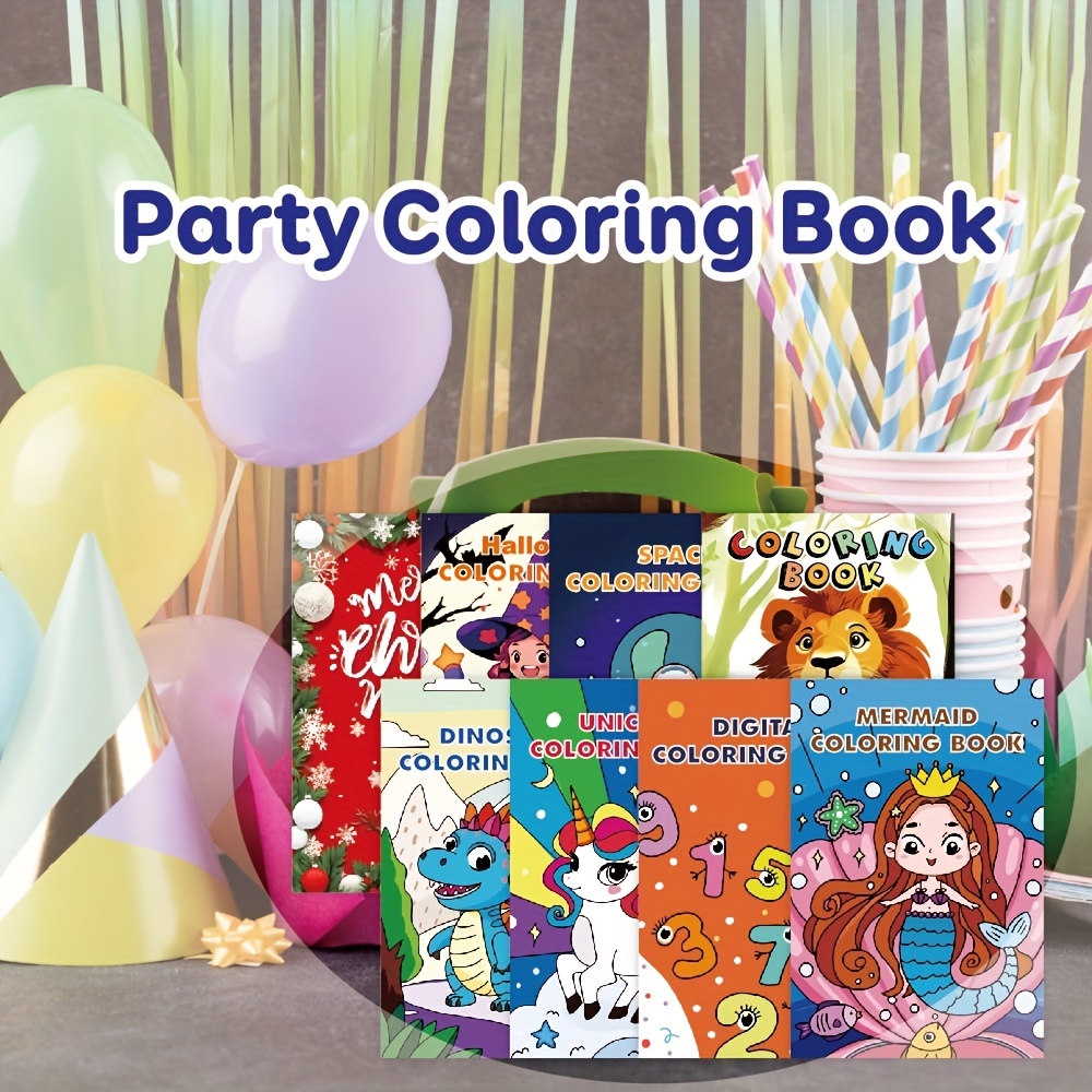Bulk Coloring Books Small Coloring Books, Birthday Party Favors Gifts  Classroom Activity Supplies, Mini Coloring Books Includes Unicorn,  Dinosaur, Mermaid, Animal, Astronaut, Christmas, Halloween, Number Party -  Temu Slovenia