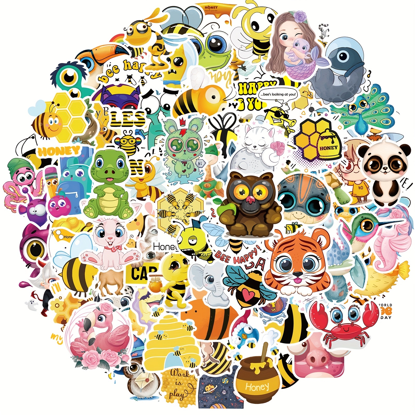 Cute Animal Stickers For Kids Water Bottle Stickers - Temu