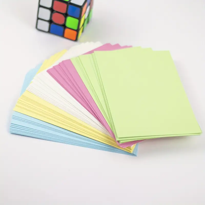 Cardstock 10 color Cardstock Note Paper Color Index Card Diy - Temu