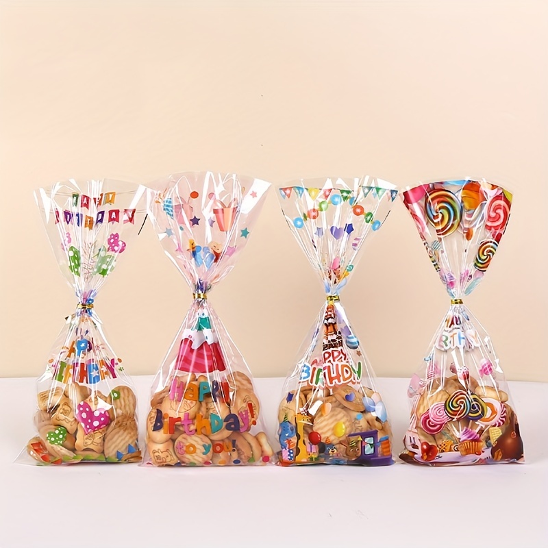 25 bolsas de recuerdos de fiesta, bolsas de dulces de cumpleaños, bolsas de  regalo para fiesta de cumpleaños de niños, bolsas de botín para fiesta de