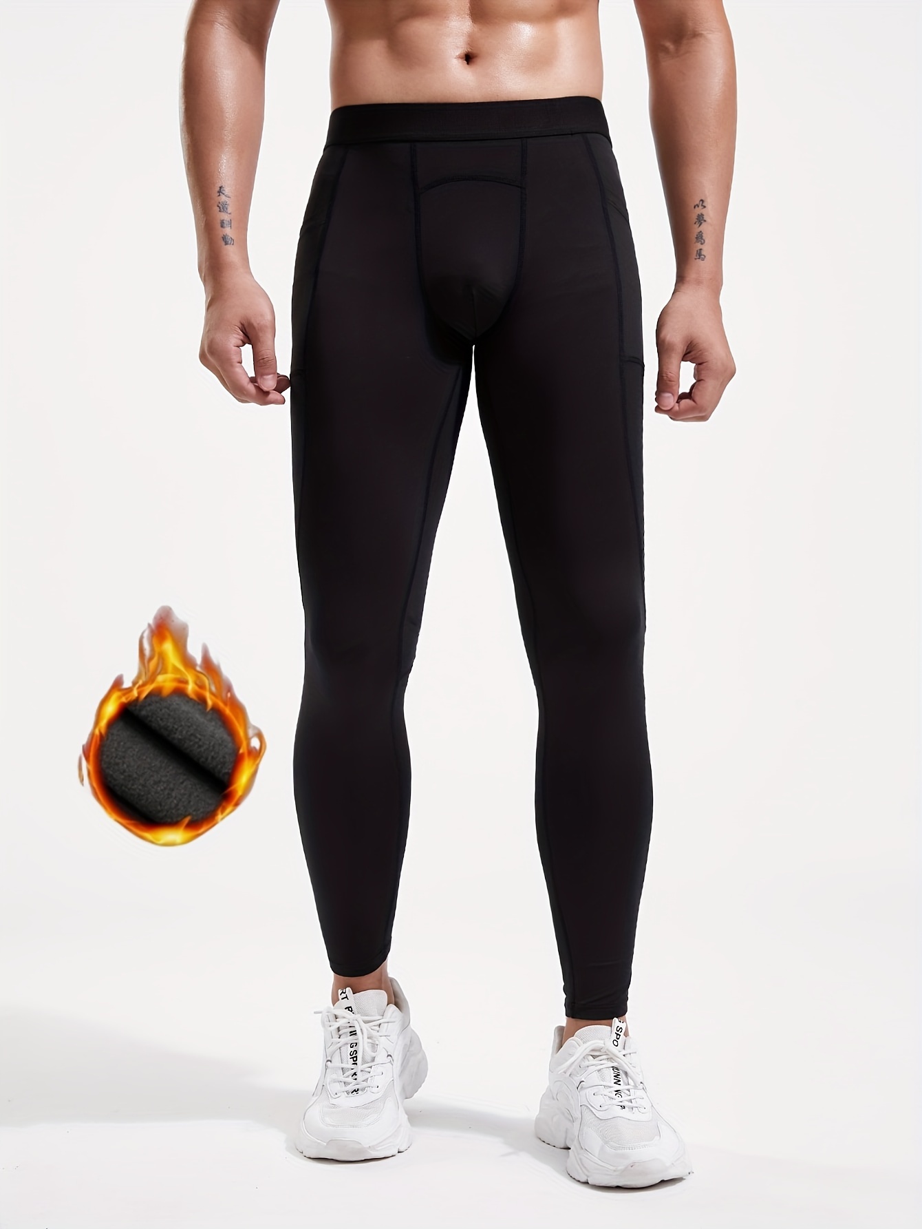 Autumn Winter Plush Sports Tights Pants Thickened Thermal Fitness