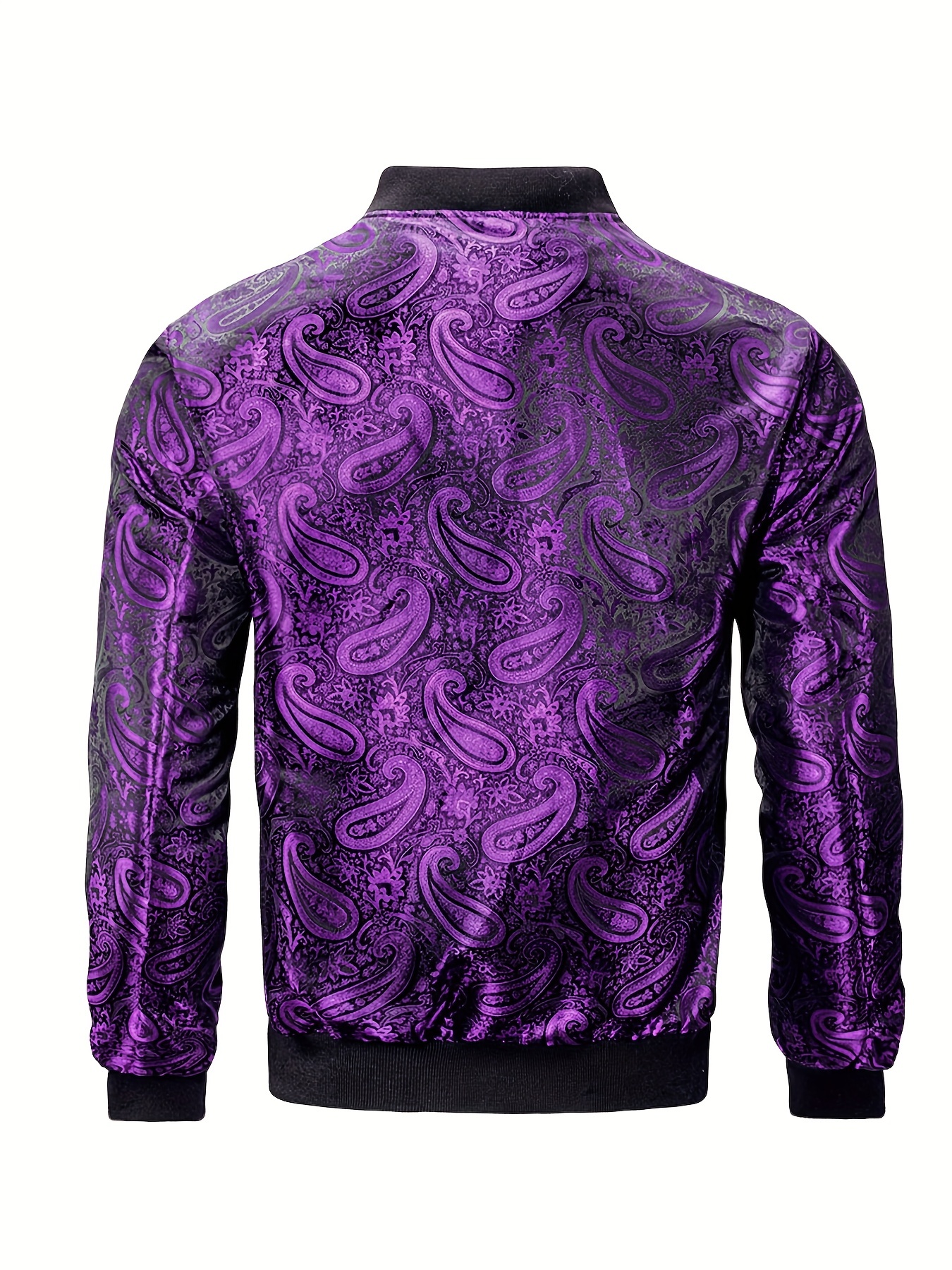 mens paisley bomber jacket