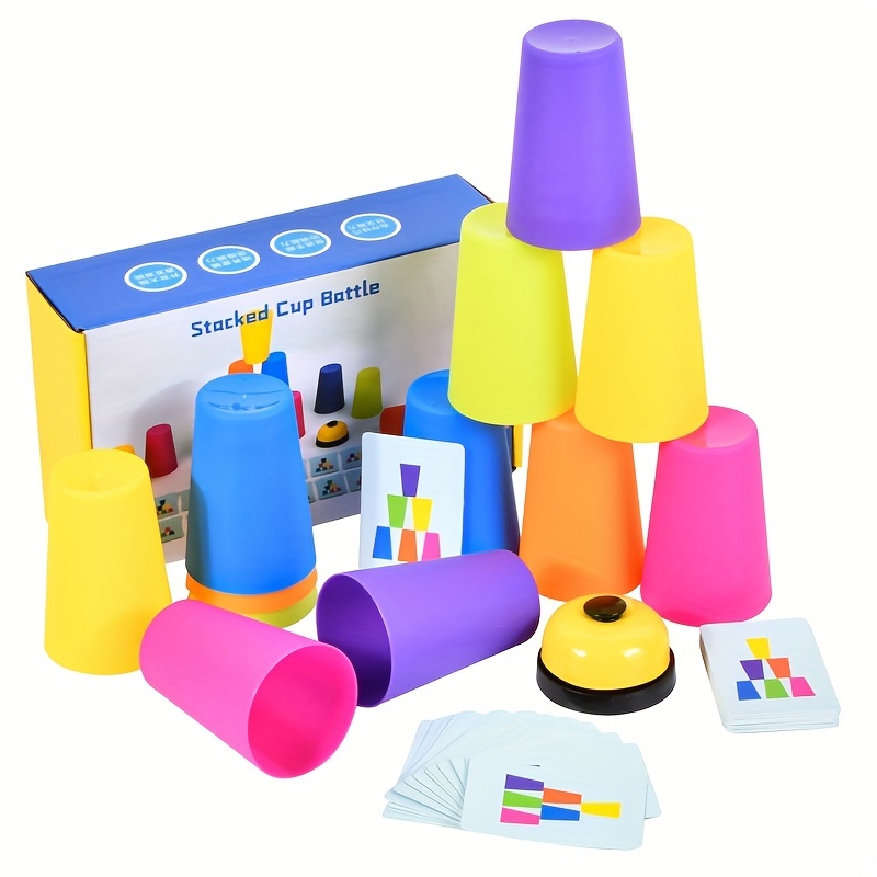 

Battle Stacking Cup Board Game, Color Sorting Cognitive Training Stacking Cup, Educational Competitive Cup, Parent-child Toys