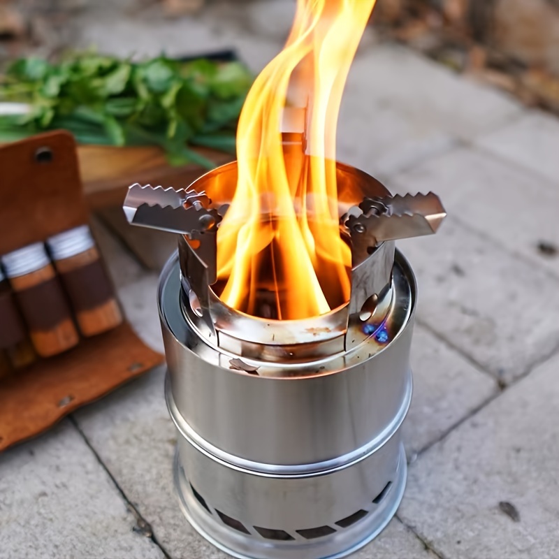 Stainless Steel Outdoor Tent Camping Stove Portable - Temu