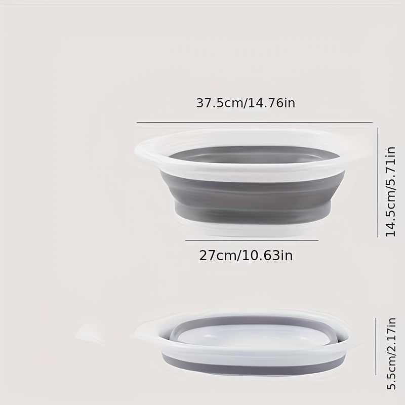 Portable Collapsible Wash Basin For Home Dorm And Outdoor - Temu