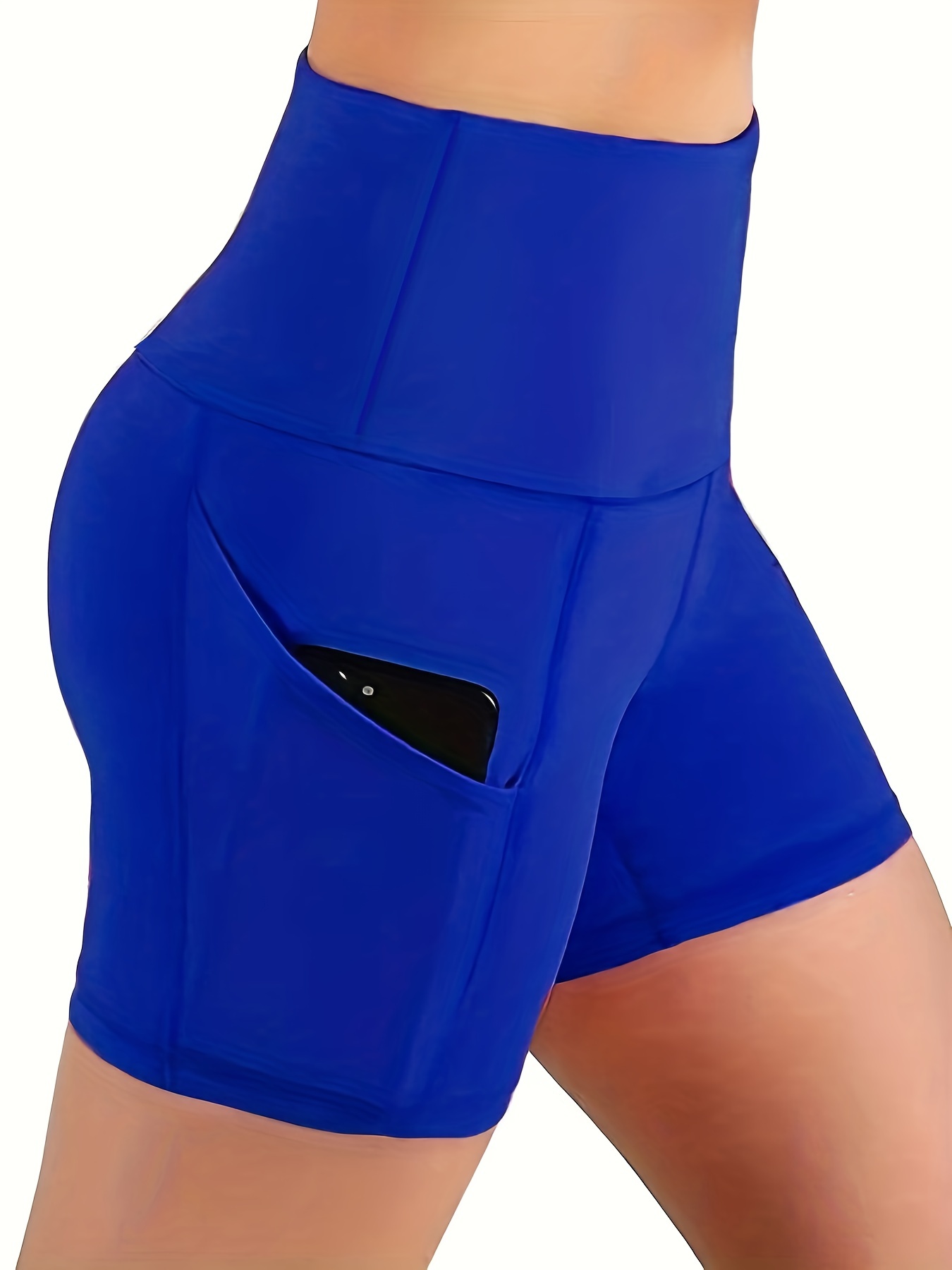 ODODOS Women's 5 High Waist Bike Shorts with Pockets Workout Sports  Athletic Running Biker Yoga Shorts