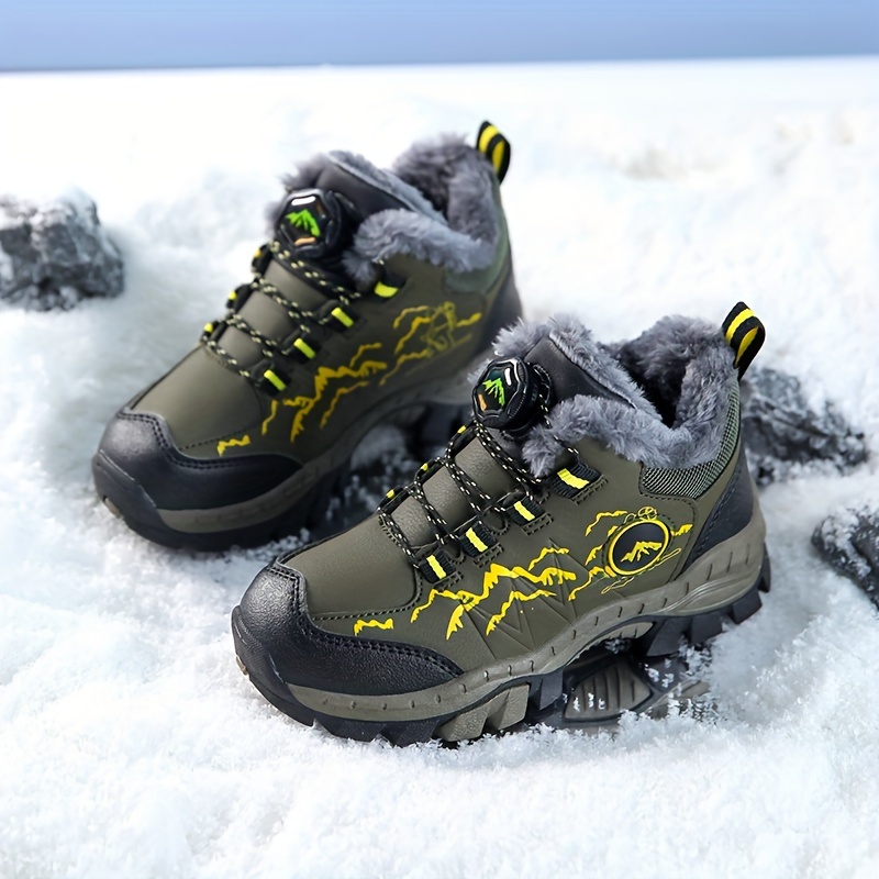 Scarponi da neve invernali per uomo Le donne mantengono calde scarpe di  cotone Scarpe da trekking all'aperto Peluche Stivaletti alti caldi Big Size  47 Scarpe da ginnastica da uomo