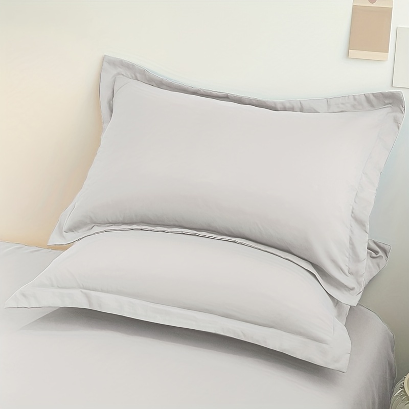 

1pc Solid Color Brushed Pillow Case (without Core), Soft Pillow Case With Envelope Sealing For Bedroom, Bedding