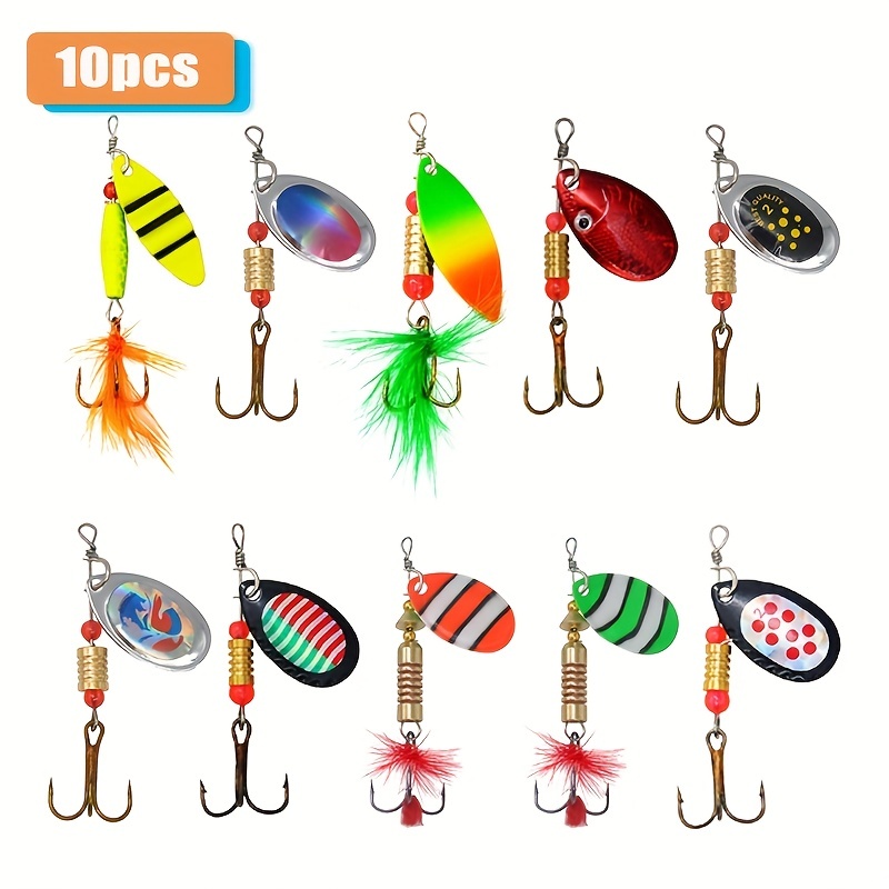 Spinner Rooster Tail Lures: Catch Fish Artificial Bait - Temu