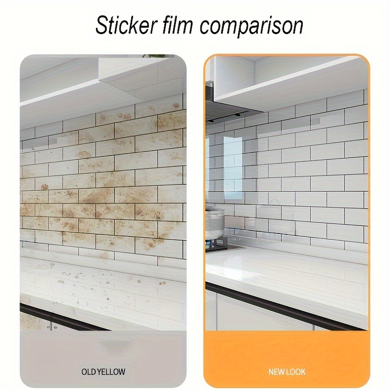 

24"x79" Clear Kitchen Protector Film - High Temp & Oil Resistant, Washable Latex Wall Sticker For Tiles, Stovetops & Furniture, Self-adhesive Waterproof Wallpaper