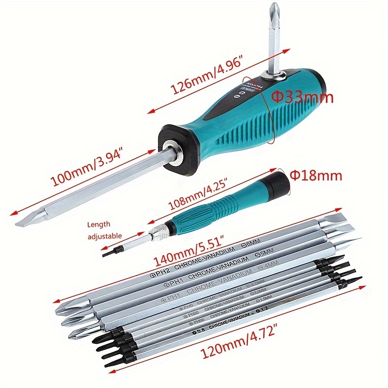10pcs   set s magnetic screwdriver repair multi function multi hand tool set Product details 4