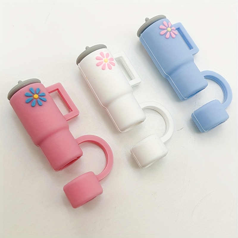 3PCS Straw Covers for Stanley Tumbler, Silicone Straw Cover for