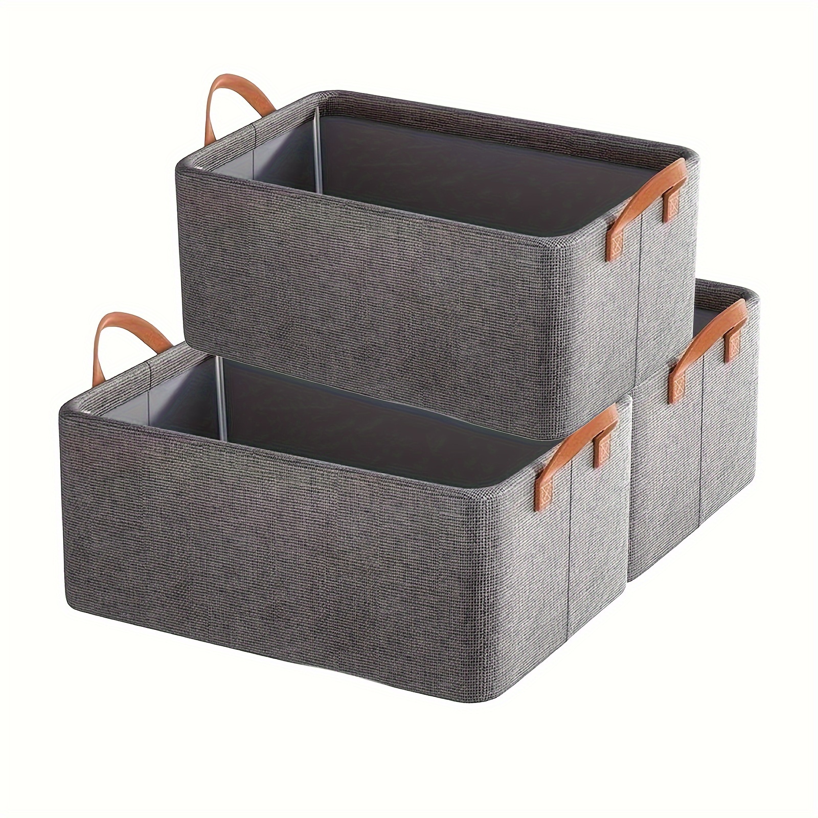 Folding Pants Storage Box With Handles Large Capacity Basket - Temu
