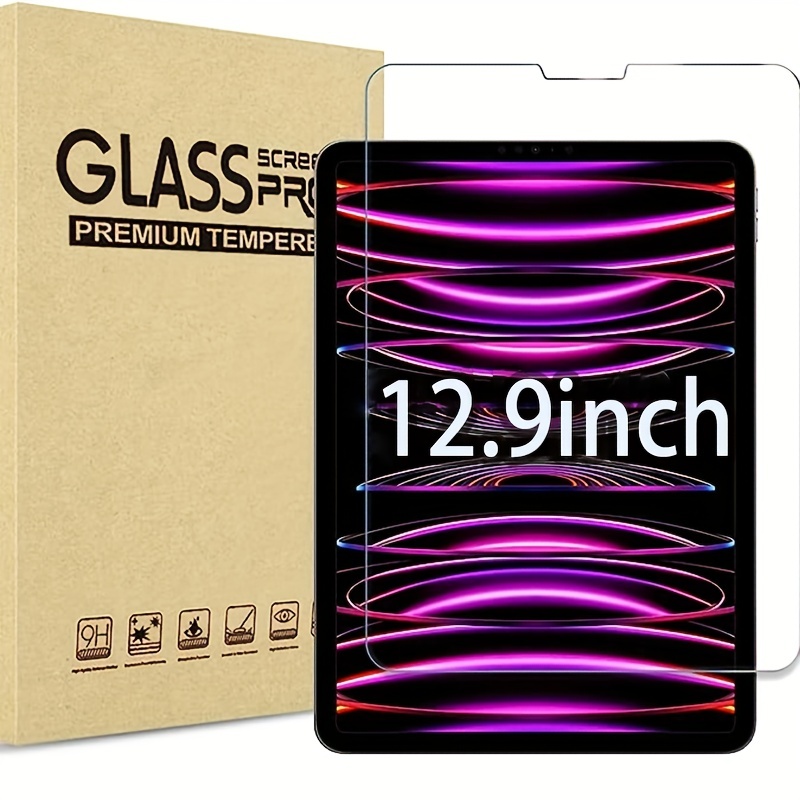 

2-pack Tempered Glass Screen Protectors For Ipad Pro 5.1, 12.9-inch, 6th, 5th, 4th Gen (2022, 2021, 2020, 2018)