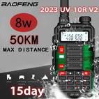 baofeng fcc 8w portable high power walkie talkie uv 10r 50km vhf uhf dual band two way cb ham radio transceiver sports & outdoors temu
