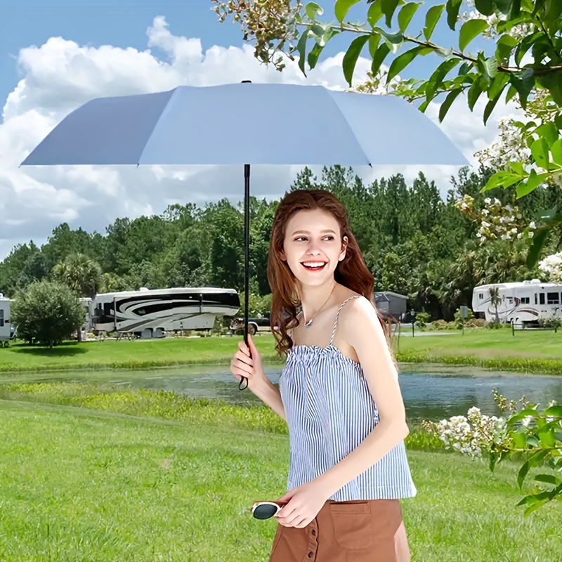 Mini Paraguas Portátil Doble Uso Protección Solar Paraguas - Temu