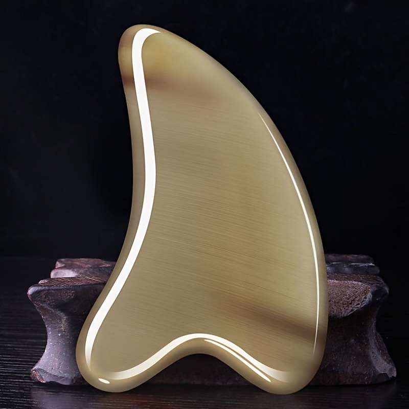 Natural OX Horn Gua Sha Board & Face Lift Massage Stick Set