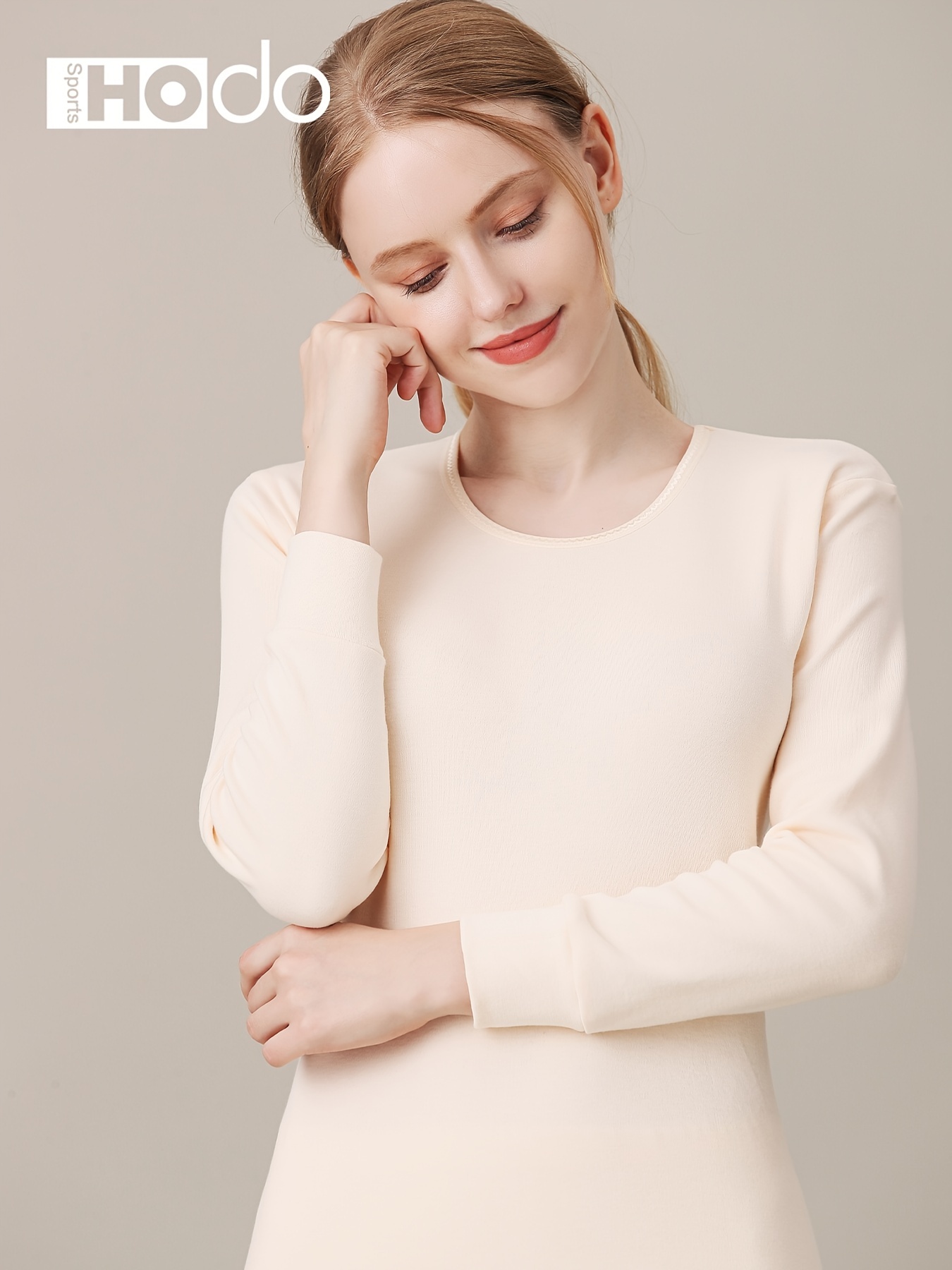 WuHou Women's 100% Cotton Thermal Underwear Two Piece Long Johns Set-2XL- White at  Women's Clothing store