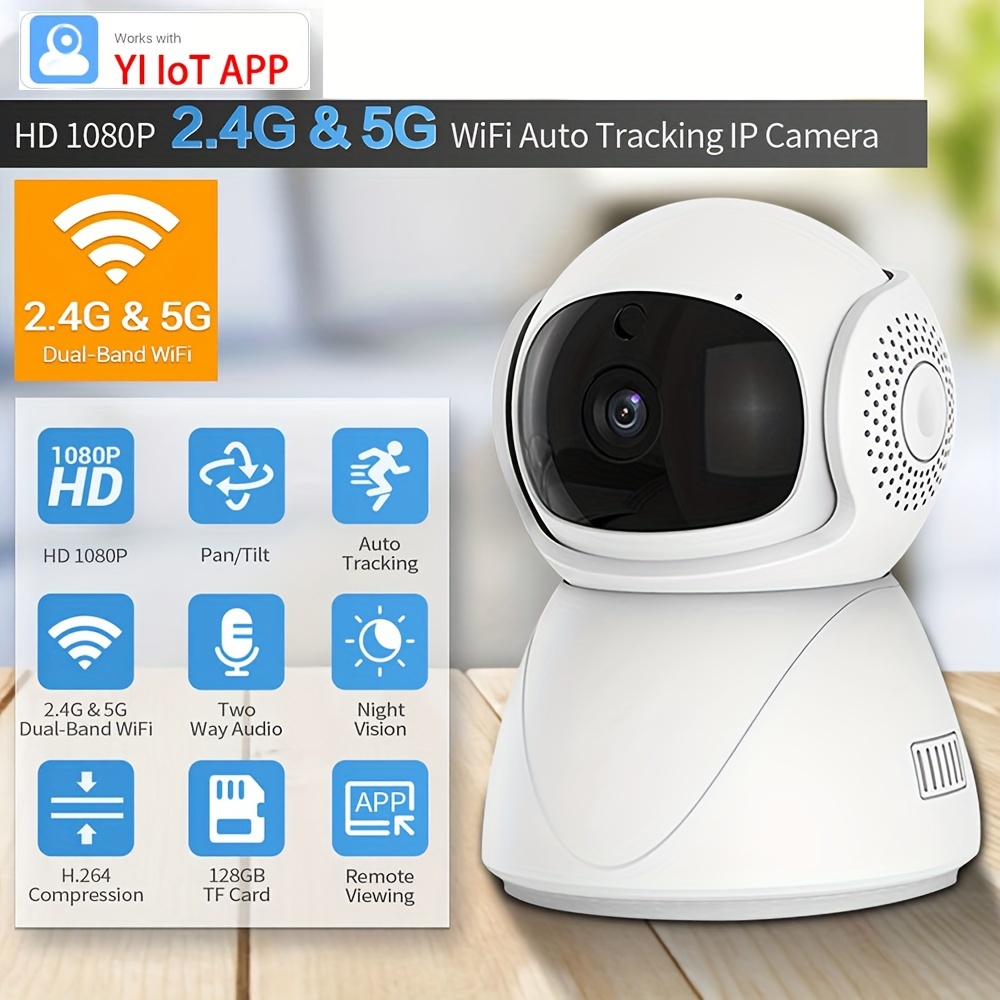 2 4G 5G WiFi Baby Monitor - 1080P Protection & Auto Tracking PTZ YIIOT Cloud Security