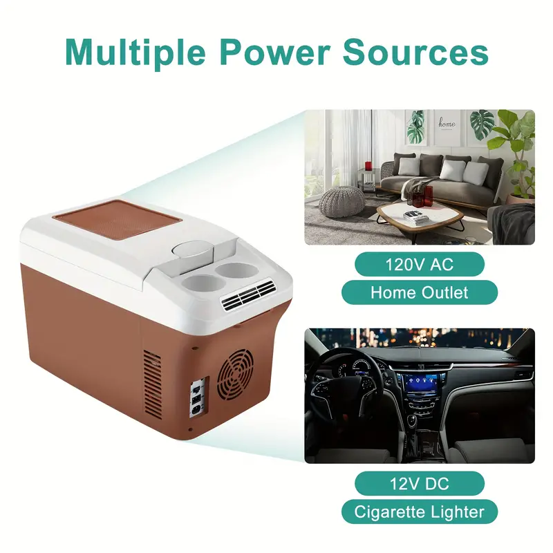 personal thermoelectric cooler warmer 12 liter capacity portable electric car cooler with dc12vac120v and camping use dual use etl listed car refrigerator mini refrigerator cold and warm box makeup box outdoor incubator details 4