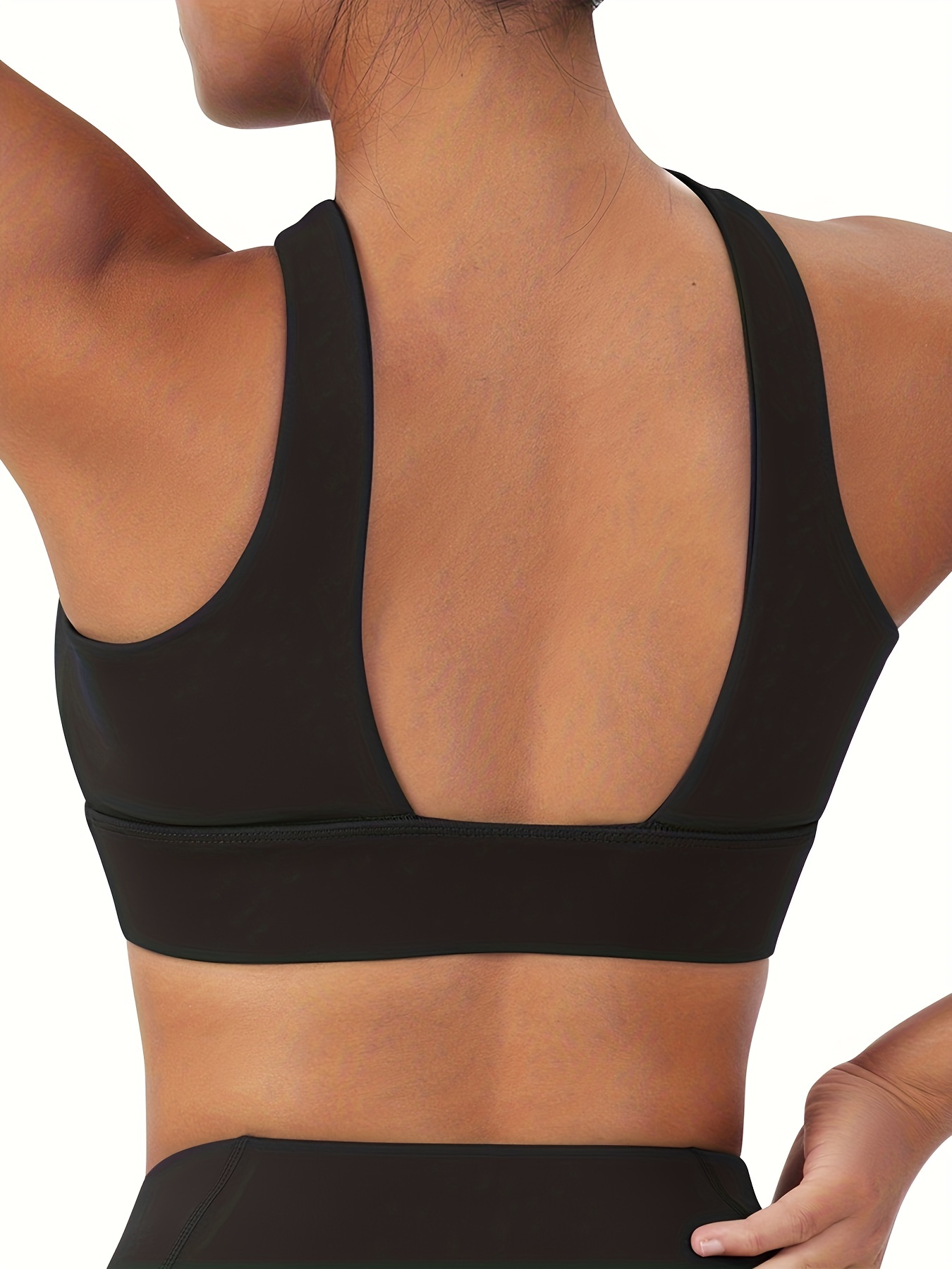 Sports Bras for Women Criss-Cross Back Padded Workout Tank Tops Medium  Support Crop Tops for Women