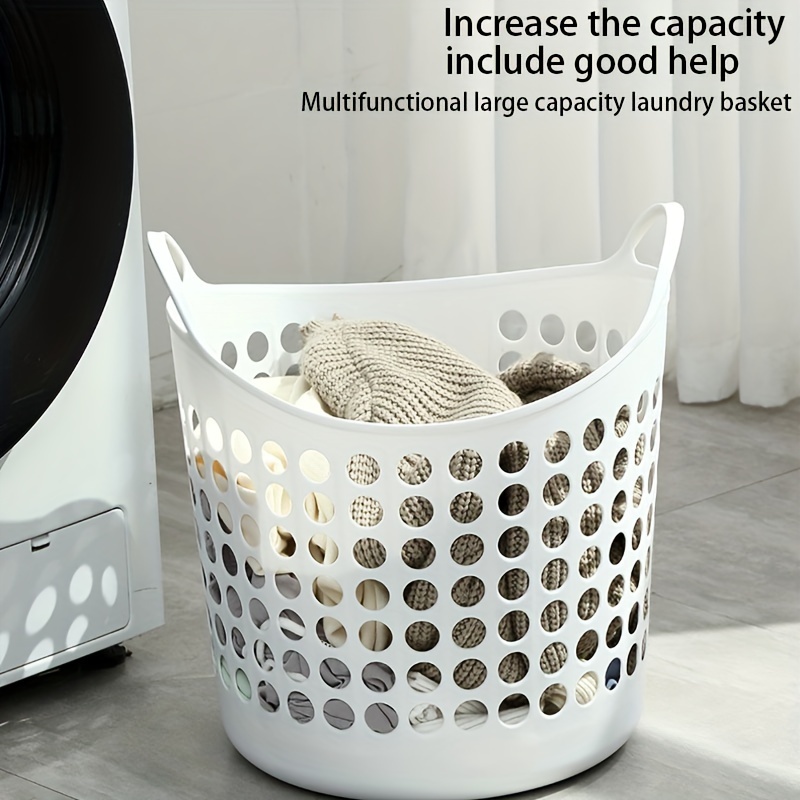 Plastic Laundry Basket Large Household Portable Laundry - Temu