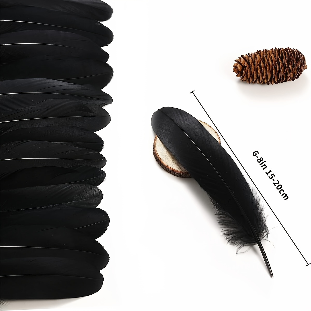  Black Feathers For Centerpieces