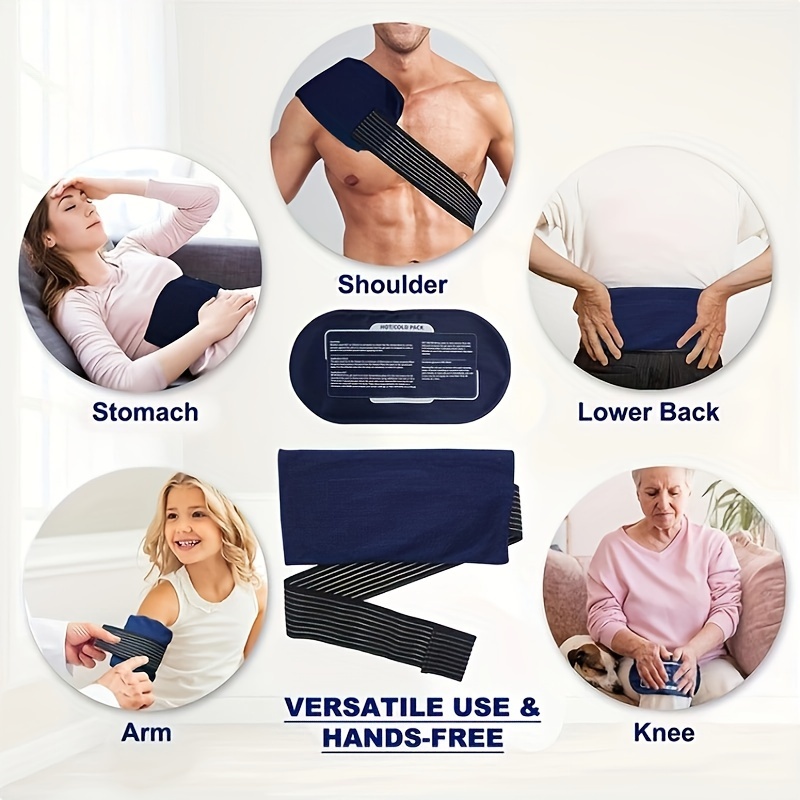 Ice Pack for Lower Back Pain Relief - Hot Cold Back Brace - for