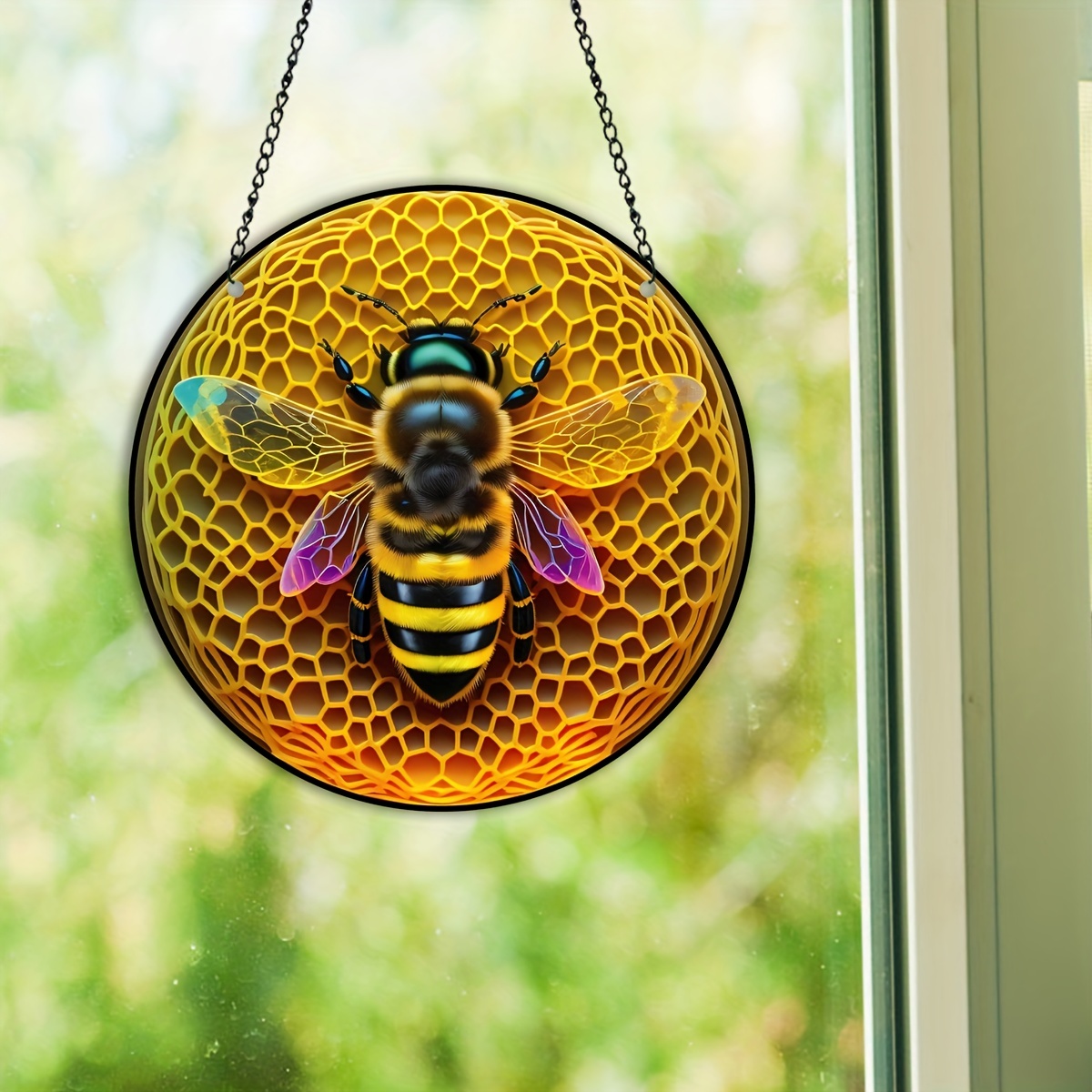 Honey Bee Wreath, Bumble Bee Gifts, Honey Bee Decor, Honey Bee Gifts, Front Door Decor, Metal Yard Art, Bumble Bee Ornament