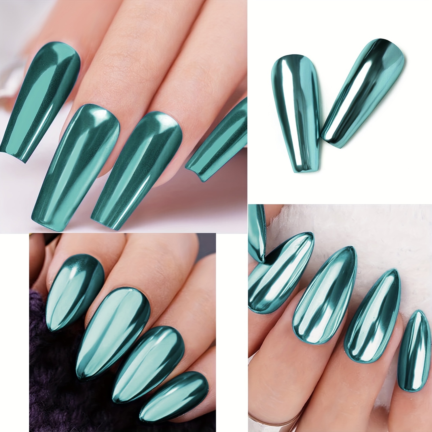 spring chrome nails