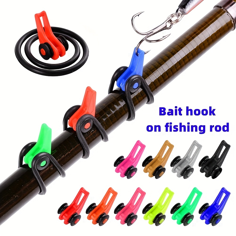 Fishing Rod Holder Keeper Treble Hooks 4 Colors Fishing