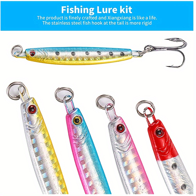 5pcs Fishing Lures Set, Metal Spoons, Hard Bait For Sea And Lake Fishing,  Accessories For Saltwater Freshwater, Trout Bass Salmon Fishing Lure