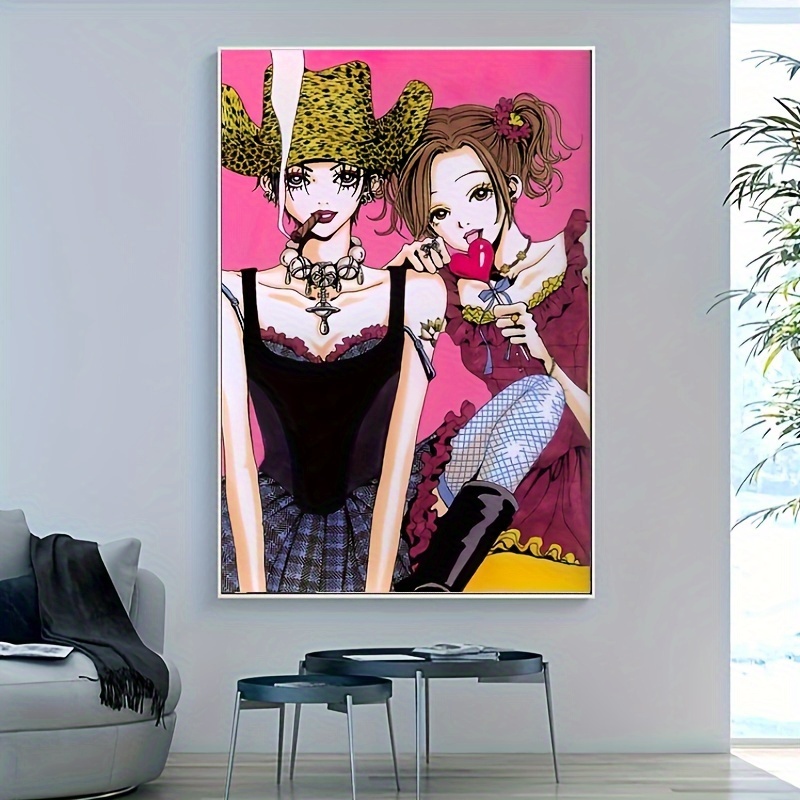 NANA Anime Manga Figure Canvas Painting Poster and Prints Girls Bedroom  Home Decor HD Wall Art Black and White Wall Pictures - AliExpress