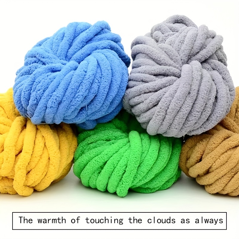 Acheter Fil de velours Chenille 100g/boule, laine à tricoter, épais et  chaud, fils à tricoter en coton pour bébé, pull tricoté à la main, 80M