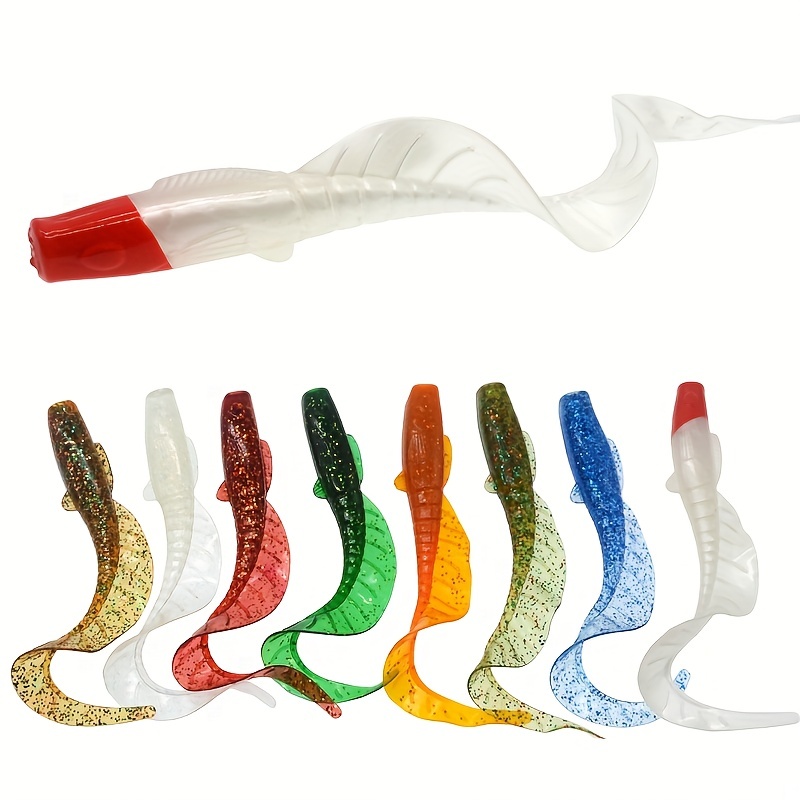 

Fishing Lure Fish Skirt Tail Soft Bait, 11cm/13g Artificial Bionic Plastic Lures, Big Tails Grub Worm Lure For Freshwater Saltwater