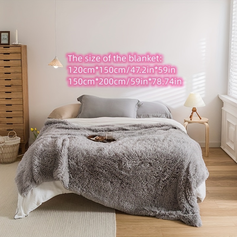 Double sided mink online blanket