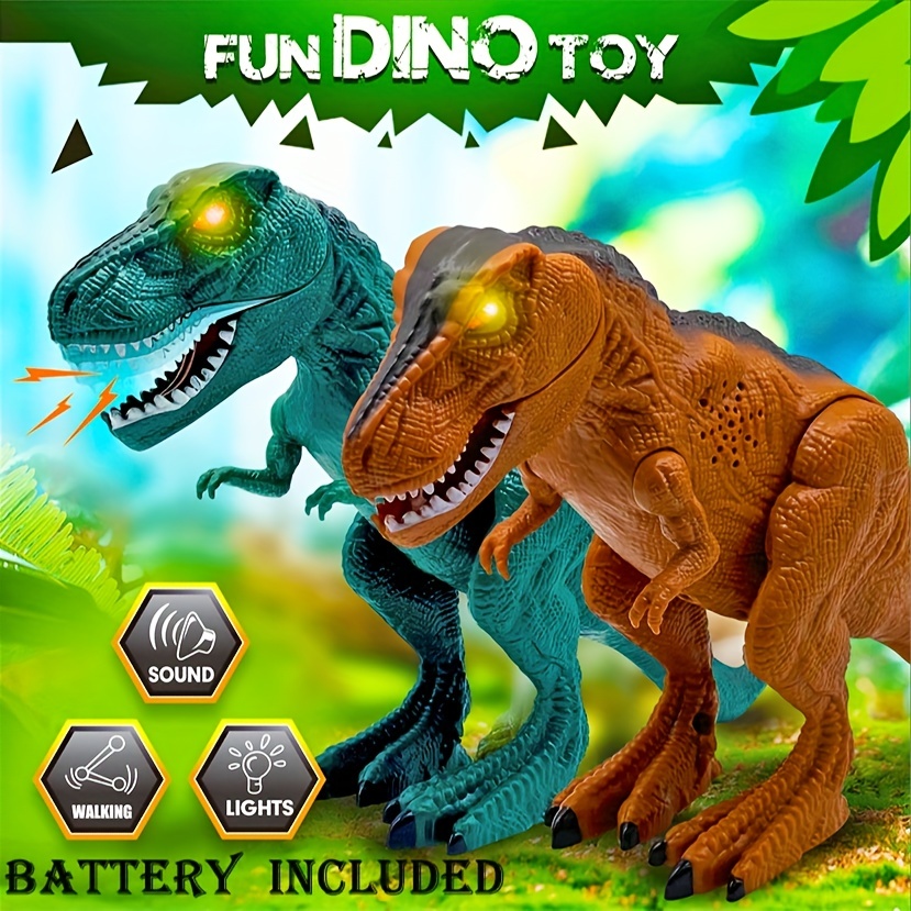 Juguetes de libro de sonidos de dinosaurios con sonidos, 12 figuras grandes  de dinosaurios realistas para niños pequeños de 2, 3, 4, 5, 6 años, juego