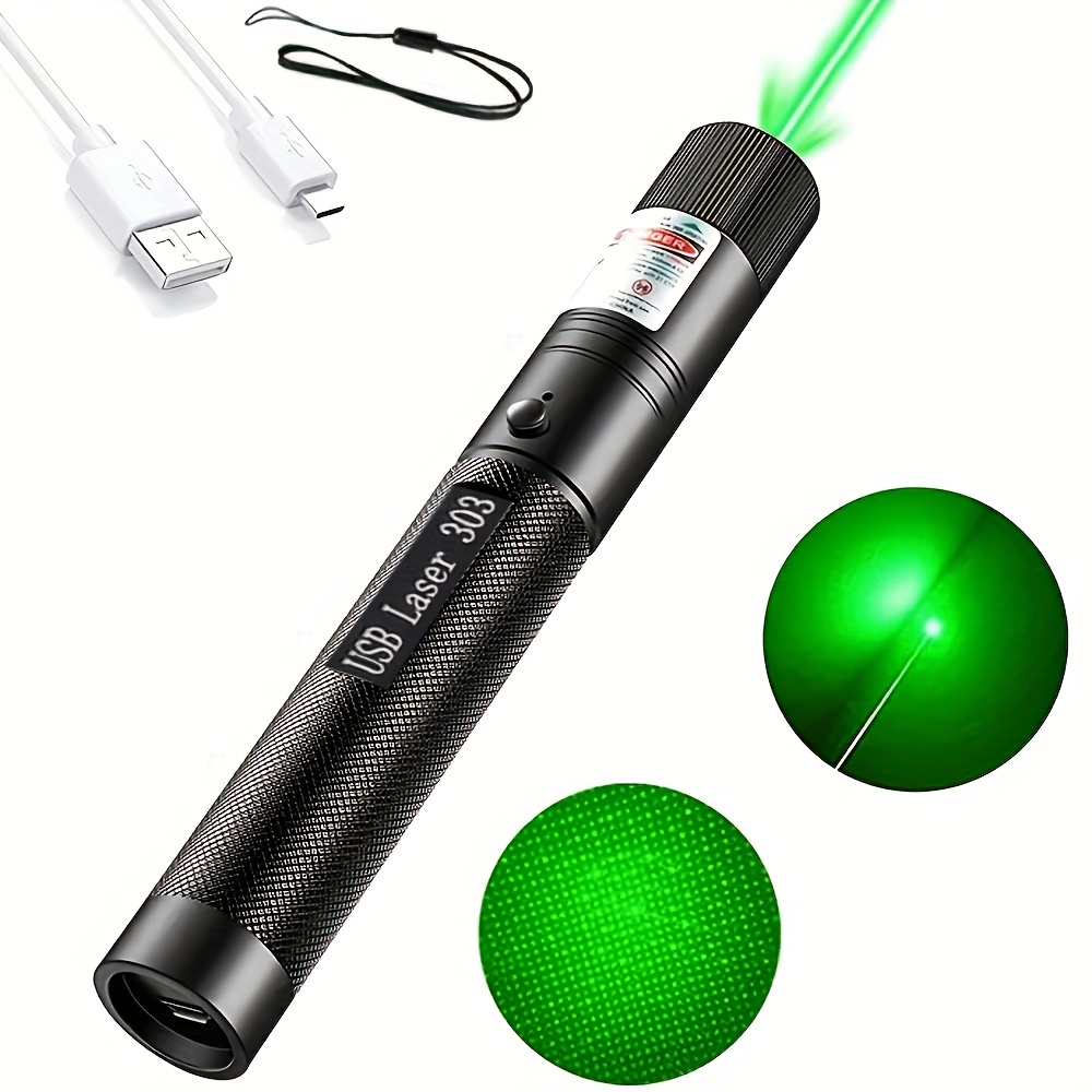 Pointeur Laser Vert Batterie Intégrée Rechargeable Par USB - Temu