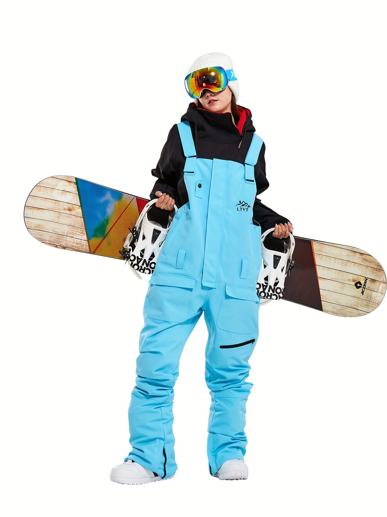 Mono de esquí de invierno para mujer, traje de nieve deportivo al aire  libre, abrigo de