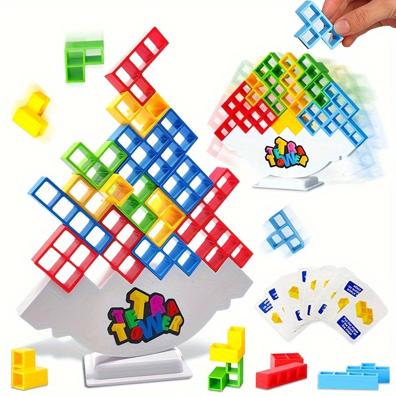 Tetra Tower Balance Stacking Blocks Game high intellectual - Temu