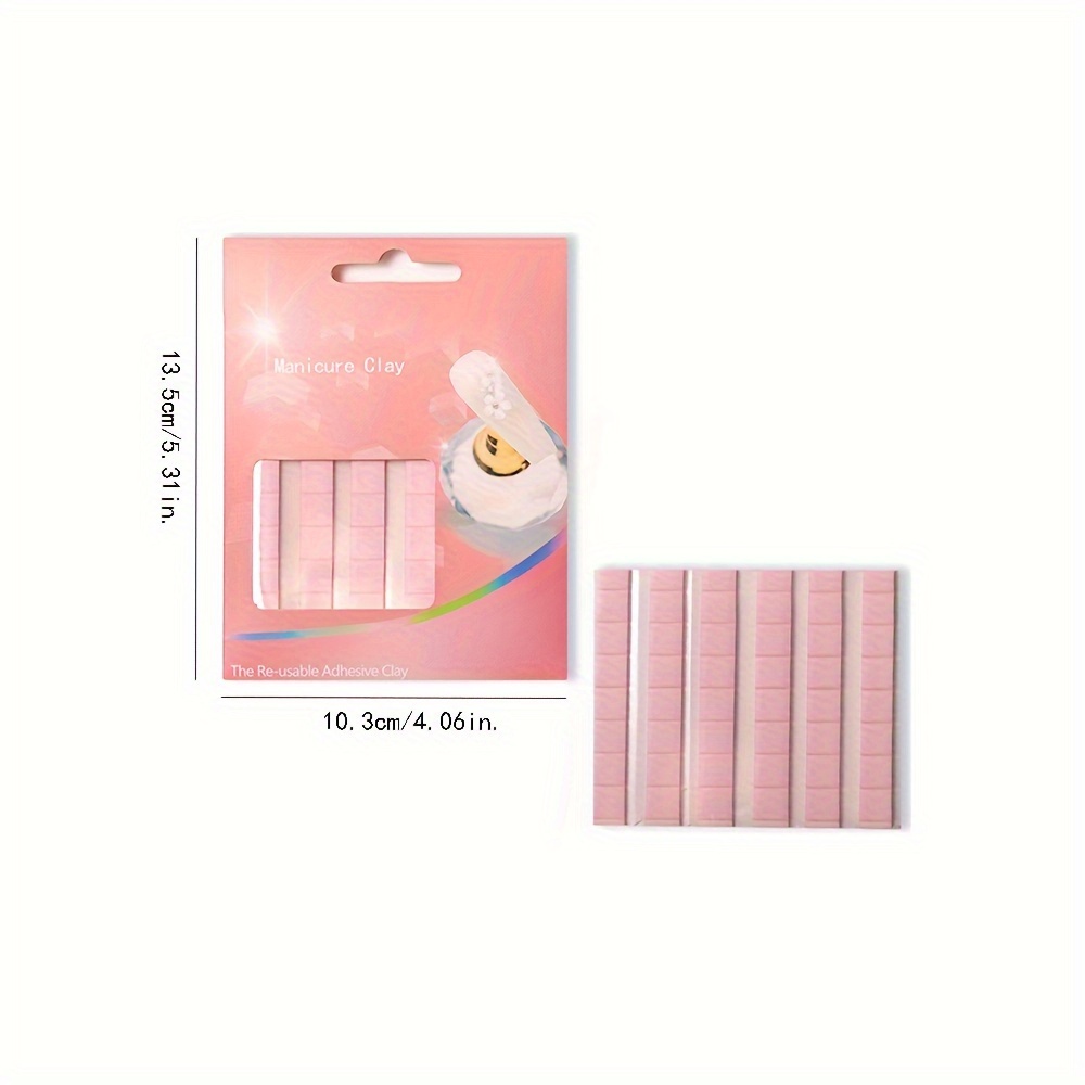 Reusable Removable Adhesive Glue Clay,Pink 96pcs/Pack Sticky Putty Poster  Wall Putty For Hanging Things Pictures Nail Tools , Super Sticky Clay DIY  Non Stick Hand Clays