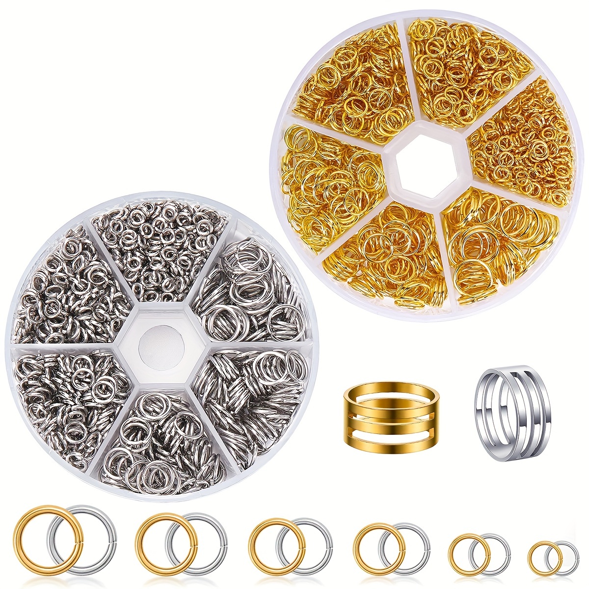 4mm 6mm 8mm Stainless Steel Open Jump Rings Closed not Soldered Split Rings  Connectors for Jewelry