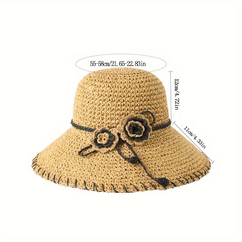 Hat Crochet, Sun Hat Crochet, Summer Hat Women, Hats Women Brim