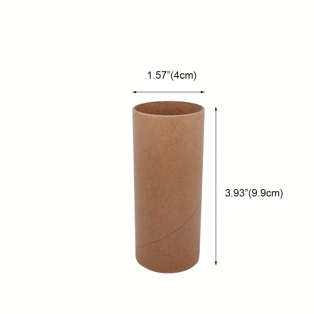 8pcs 1.6X3.9 Inch/4x10cm Cardboard Tubes Bulk Craft Rolls Tubes, Thick  Paper Roll Tubes For Craft DIY Art, Come With 20 Pieces Wiggle Eyes (Brown)